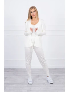 Súprava svetrov 3-dielna ecru