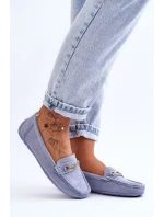 Damskie Klasyczne Zamszowe Mokasyny Niebieskie Corinell Damskie Klasyczne Zamszowe Mokasyny Niebieskie Corinell