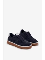 Sneakersy Męskie Niskie Big Star SS174021 HI-POLY SYSTEM Granatowe