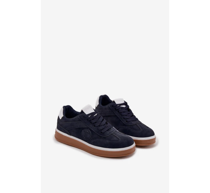 Sneakersy Męskie Niskie Big Star SS174021 HI-POLY SYSTEM Granatowe