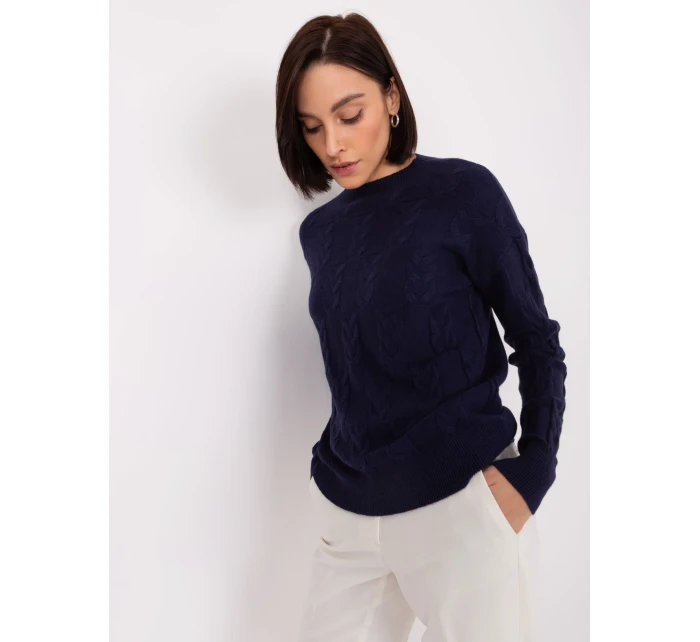 Sweter AT SW model 19040895 granatowy - FPrice