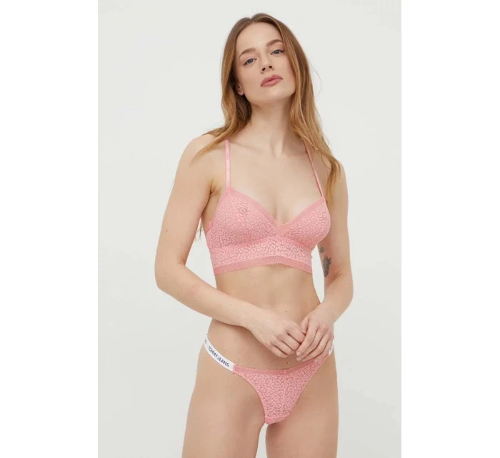 Dámske tangá HIGH LEG THONG UW0UW05160 TIC Pink - Tommy Hilfiger
