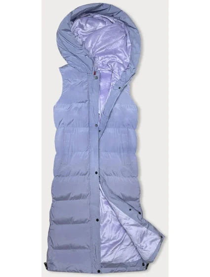 Hrubšia dámska vesta vo vresovej farbe (23-008) Hrubšia dámska vesta vo vresovej farbe (23-008)