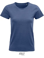 SOL'S Pioneer Women Dámske tričko z bio bavlny 25.3579 denim SOL'S Pioneer Women Dámske tričko z bio bavlny 25.3579 denim
