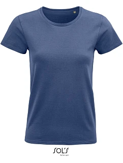 SOL'S Pioneer Women Dámske tričko z bio bavlny 25.3579 denim