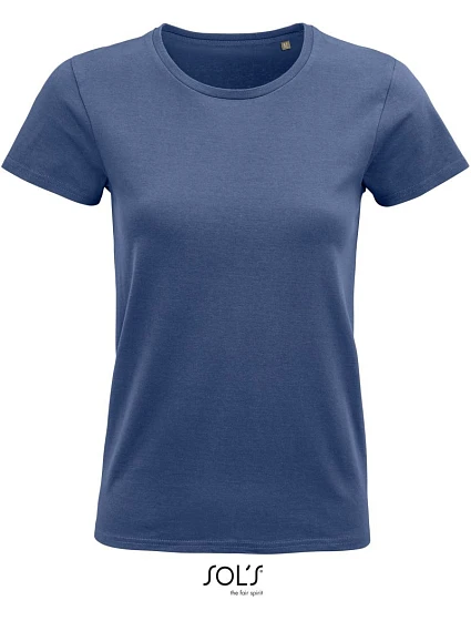 SOL'S Pioneer Women Dámske tričko z bio bavlny 25.3579 denim SOL'S Pioneer Women Dámske tričko z bio bavlny 25.3579 denim