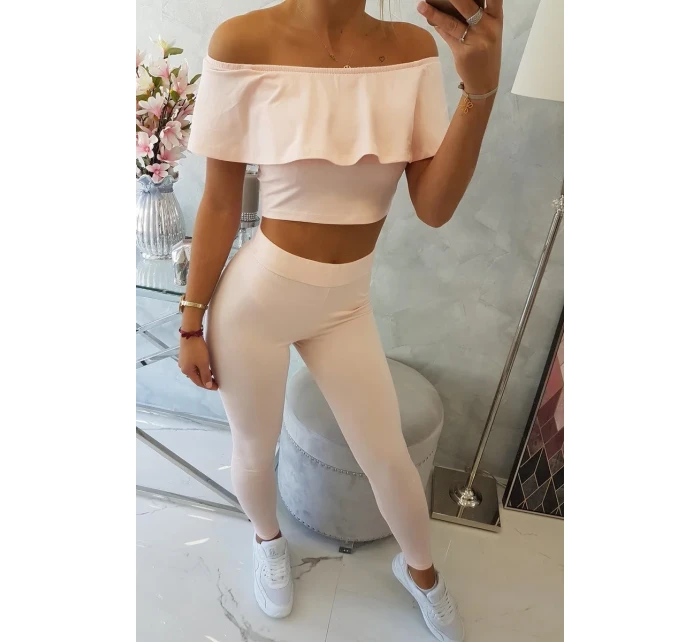 Frill set púder ružový