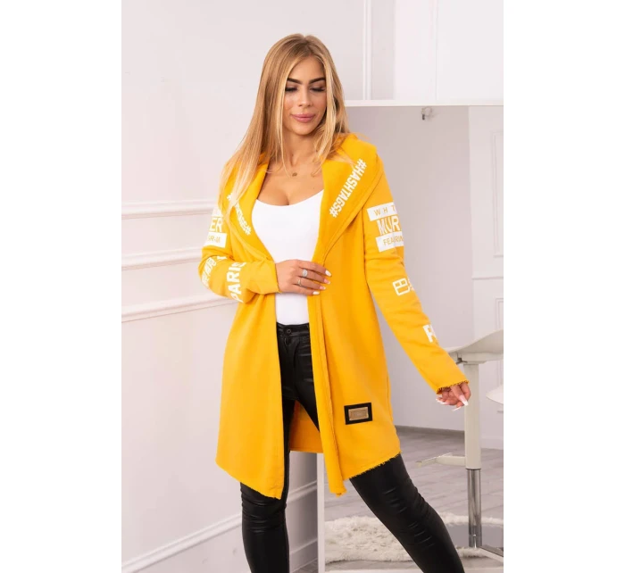 Plášť s model 18745350 nápisem - K-Fashion