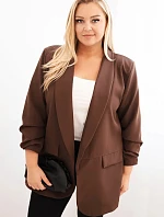 Dámske oblečenie Elegance Plus Size Brown