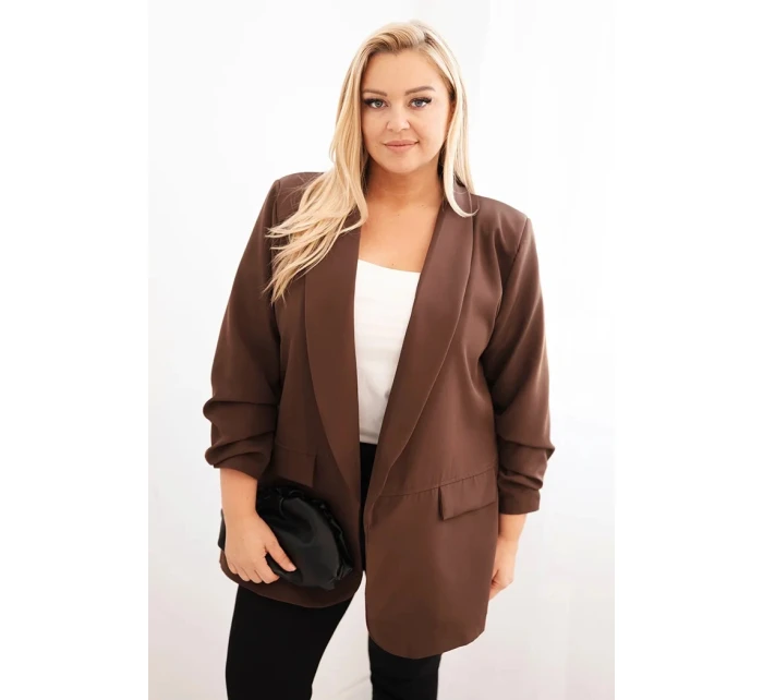 Dámská model 21486141 Plus Size hnědá - K-Fashion