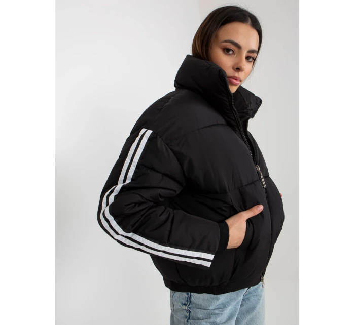 Dámská bunda EM KR plášť černá model 18027382 - FPrice Dámská bunda EM KR plášť černá model 18027382 - FPrice