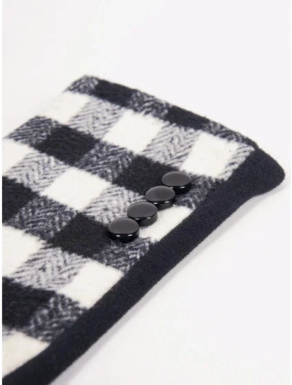 Dámské rukavice model 20743008 Černá s bílou - Yoclub