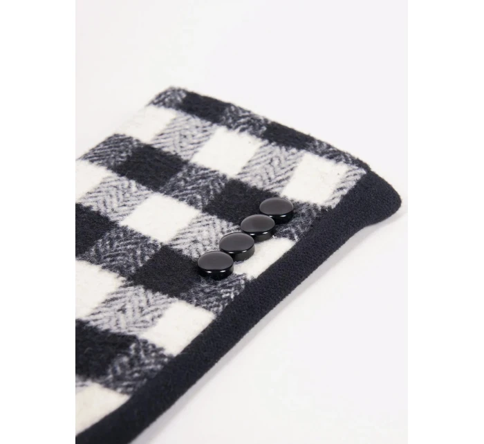 Dámské rukavice model 20743008 Černá s bílou - Yoclub