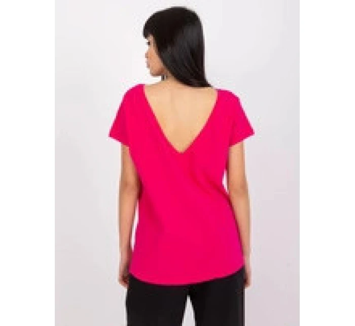 Tshirt basic z dekoltem z Feel Good model 21266691 - Factory Price