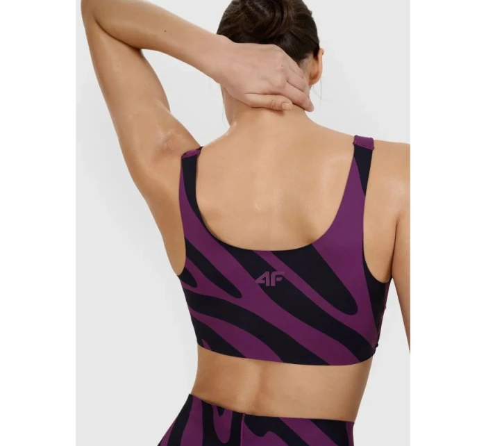 Podprsenka na jogu a pilates so strednou podporou 4F 4FWSS25USBAF165-50A dámske Podprsenka na jogu a pilates so strednou podporou 4F 4FWSS25USBAF165-50A dámske