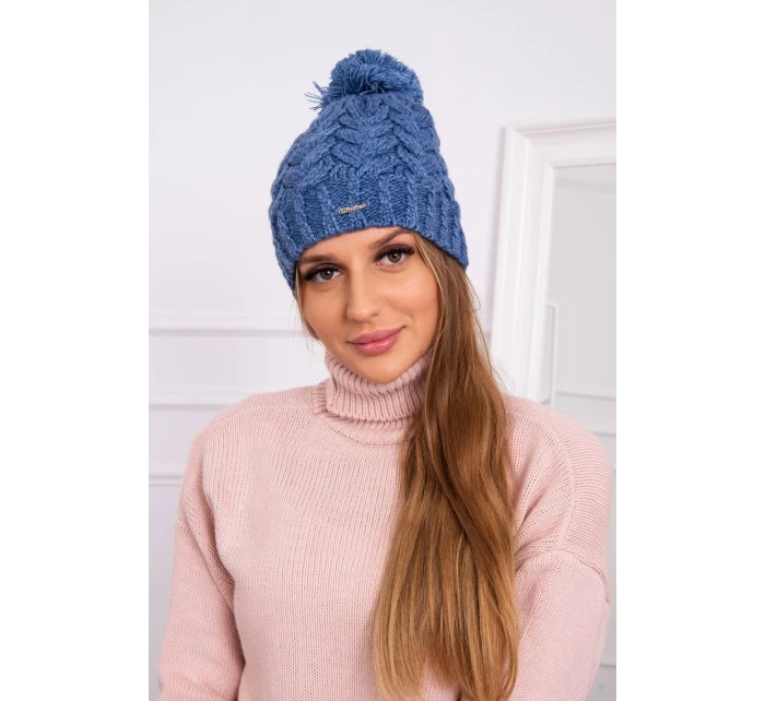 Fleecová čiapka Waleria K307 denim