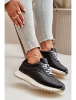 Dámské Sneakers Sportovní Obuv Z Eko Kůže Big Star model 21669630 HiPoly System Černé - Big Star Shoes