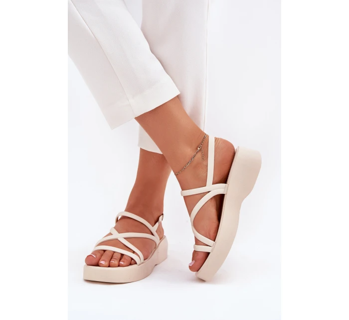 Dámské Sandály Na Platformě S model 21702599 - Boto Dámské Sandály Na Platformě S model 21702599 - Boto