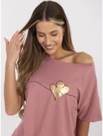 Tričko CLM TS 1017.03 tmavoružové