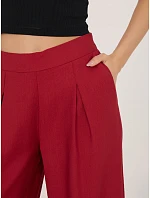 Nohavice D60103M62449E3 tmavo červená Nohavice D60103M62449E3 tmavo červená