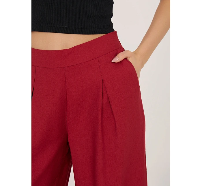 Nohavice D60103M62449E3 tmavo červená Nohavice D60103M62449E3 tmavo červená