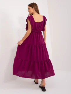 DHJ SK 8352 Šaty.04 tmavo fialová