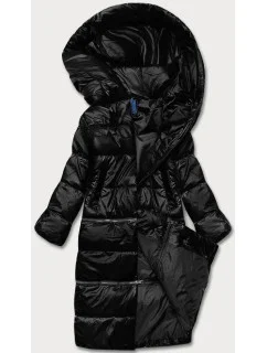 Dámska trojdielna zimná bunda matná čierna (ag8-003)