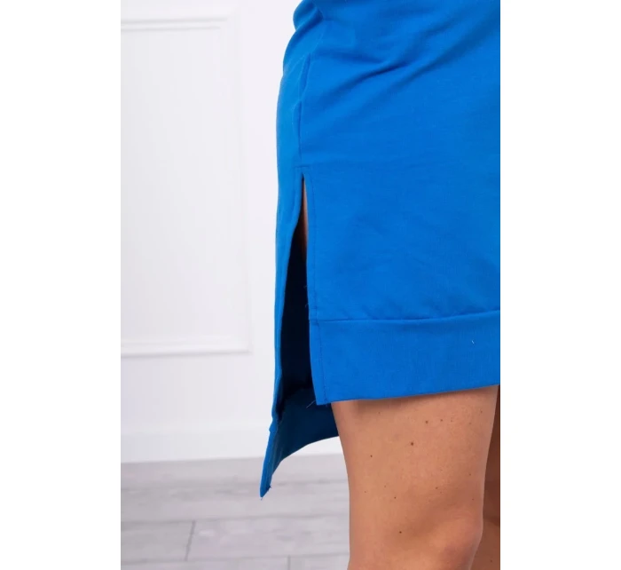 Šaty s dlhším chrbtom a farebnou nevädzovou potlačou