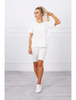 Súprava top+legíny ecru