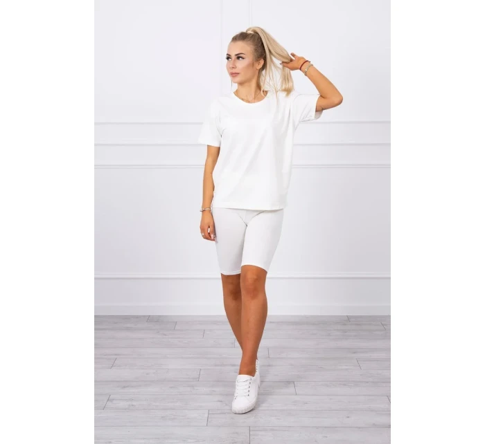 Súprava top+legíny ecru