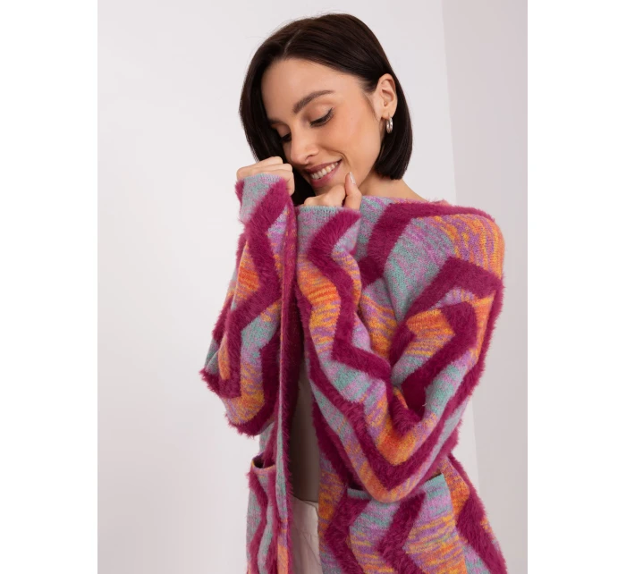 Sweter AT SW model 21768449 fuksjowy - FPrice Sweter AT SW model 21768449 fuksjowy - FPrice