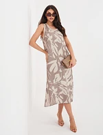 Šaty D60105M30471A tmavo lila