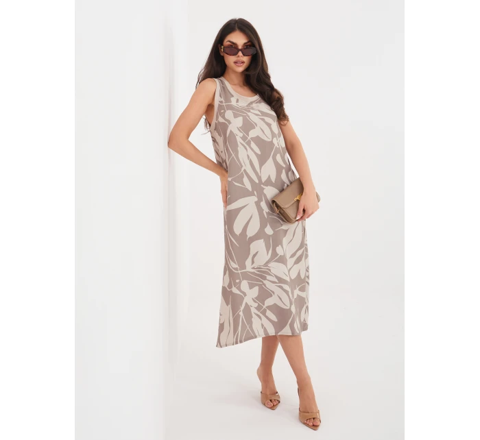 Šaty D60105M30471A tmavo lila