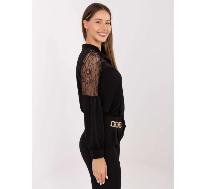 Koszula MI KS model 21768452 czarny - FPrice Koszula MI KS model 21768452 czarny - FPrice