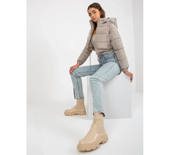 Dámska bunda NM KR D2 3869 13P tmavo lila