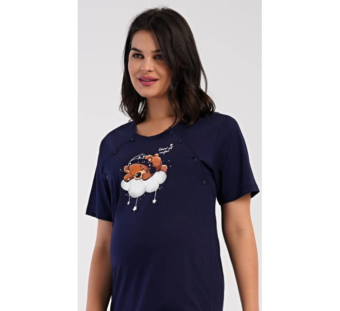 Dámská noční košile mateřská Méďa na model 21417120 - Vienetta Dámská noční košile mateřská Méďa na model 21417120 - Vienetta