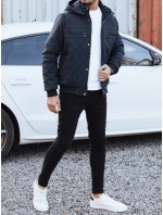 Pánská přechodná prošívaná bunda s kapucí tmavě modrá Dstreet model 21990745 - FashionStreet Pánská přechodná prošívaná bunda s kapucí tmavě modrá Dstreet model 21990745 - FashionStreet