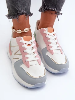 Sneakersy Damskie Z Eko Skóry Multikolor Kaimans