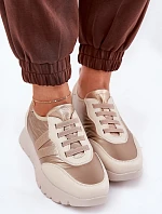 Buty Sportowe Damskie Na Platformie Vinceza 58510 Złote