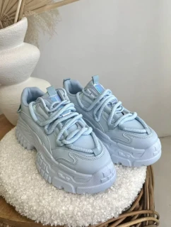 Dámske tenisky na pevnej podrážke modré Nevela