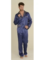 Pánske saténové pyžamo Satyna Adam 939 - De Lafense Pánske saténové pyžamo Satyna Adam 939 - De Lafense