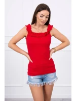 Španielska blúzka s volánikmi červená Španielska blúzka s volánikmi červená