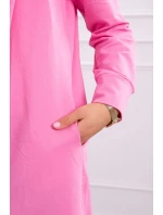 Světle růžový plášť s potiskem