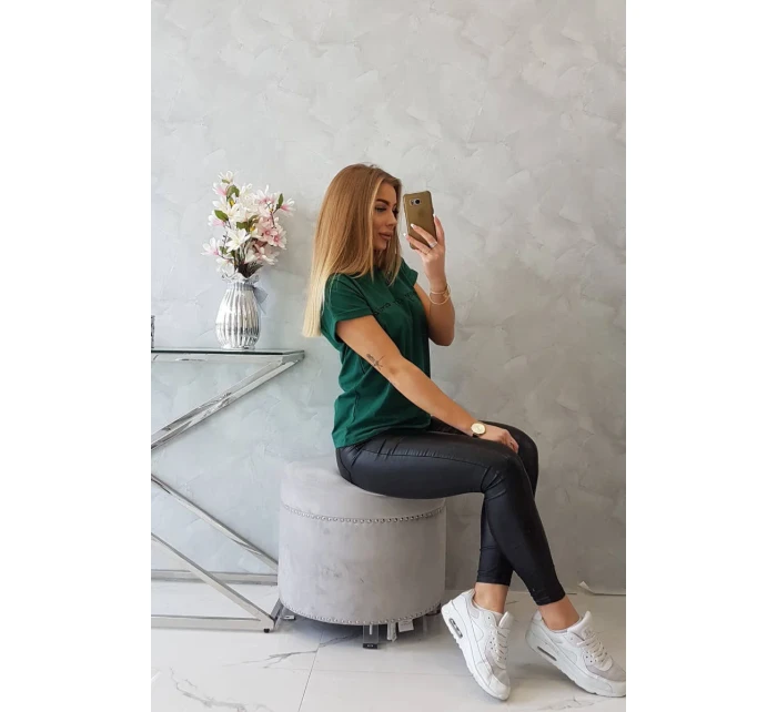 model 18748293 je moje kardio tmavě zelená halenka - K-Fashion model 18748293 je moje kardio tmavě zelená halenka - K-Fashion