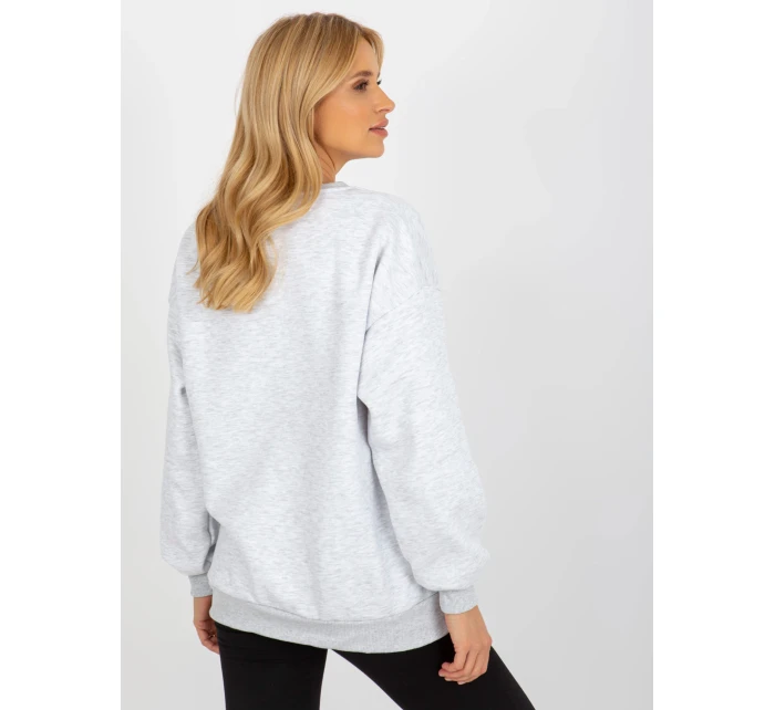 Dámská mikina EM BL model 18140163 světle šedá - FPrice Dámská mikina EM BL model 18140163 světle šedá - FPrice