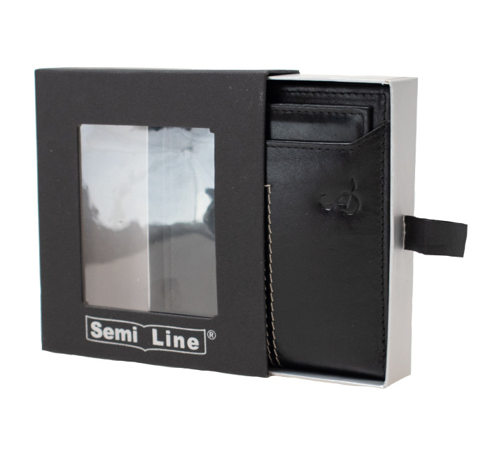 Peňaženka Semiline RFID P8267-0 Black