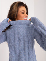 Tmavomodrý pletený sveter MAYFLIES