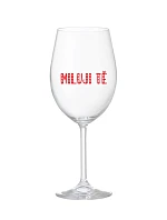 I LOVE YOU - číry pohár na víno 350 ml