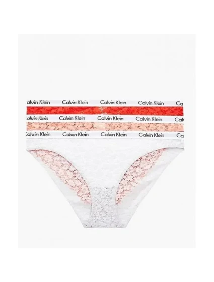 Čipkové nohavičky 3-pack - QD3926E - W5F - Mix farieb - Calvin Klein Čipkové nohavičky 3-pack - QD3926E - W5F - Mix farieb - Calvin Klein