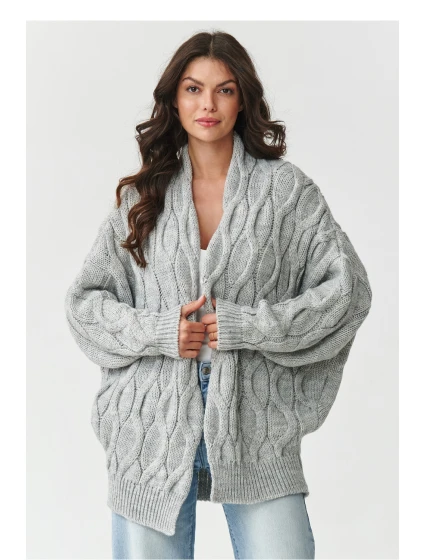 Sveter na gombíky model 217410 Makadamia